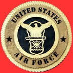 Air Force Wall Tribute Hand Made of wood 3D, Wall Plaque The Military Gift Store