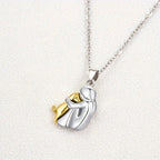 Fashion Little Girl And Dog Hug Necklace Pi-Mart
