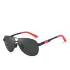 Men 100% Polarized Aluminum Alloy Frame Sunglasses  In Elegant Retro Classic Men's Driving Pilot  Style - SJB-DIAMOND ELITES