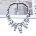 Luxurious Exaggerating Geometric Big Gem Necklace Lootquake LLC