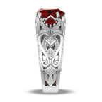 Red Love Heart Ring - SJB-DIAMOND ELITES
