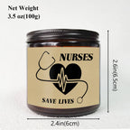 Lavender Scented Candle 5.3oz - Perfect Nursing Appreciation Gift for Men & Women, Ideal for Nurse Practitioners, Paramedics, Students - Unique Present for Birthdays, Thanksgiving, Graduation Lootquake LLC
