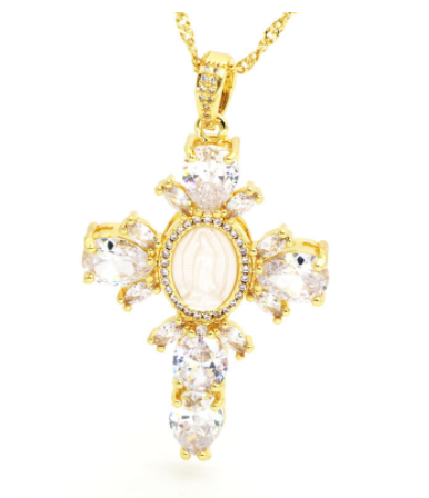 Cross Crystal Necklace - SJB-DIAMOND ELITES