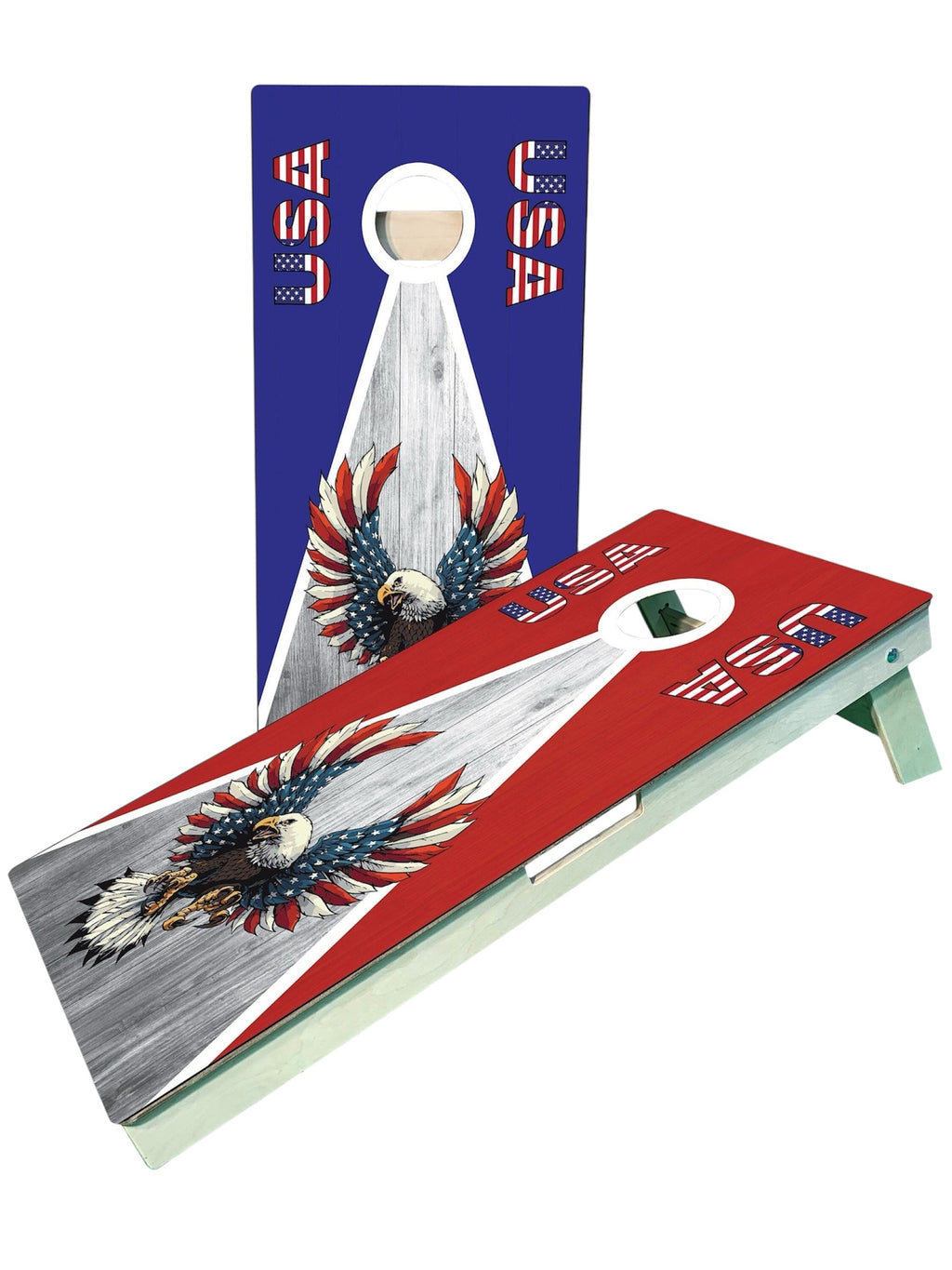 Eagle American Flag USA Patriotic CORNHOLE BOARDS - SJB-DIAMOND ELITES