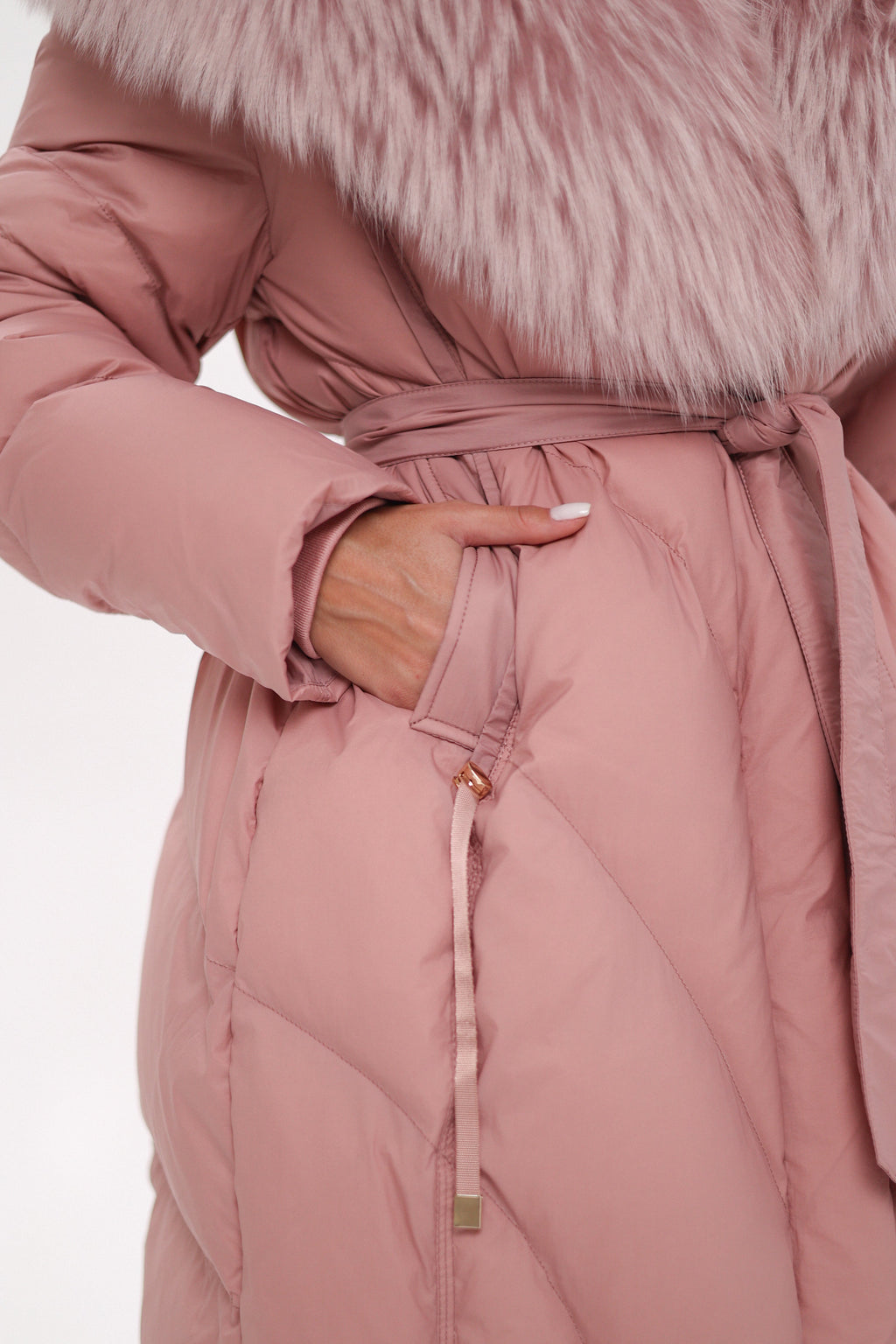 Genuine Fox Down Coat - SJB-DIAMOND ELITES
