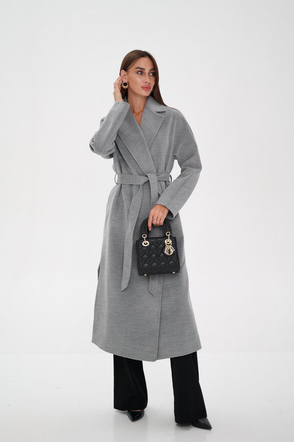 Pre-Order. Re-Stock Ships February 2026. Cambridge Comfort Wraparound Wool Cashmere Coat - SJB-DIAMOND ELITES