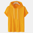 Plus Size Men's Hooded T-Shirts with Drawstring (Summer) Lootquake LLC