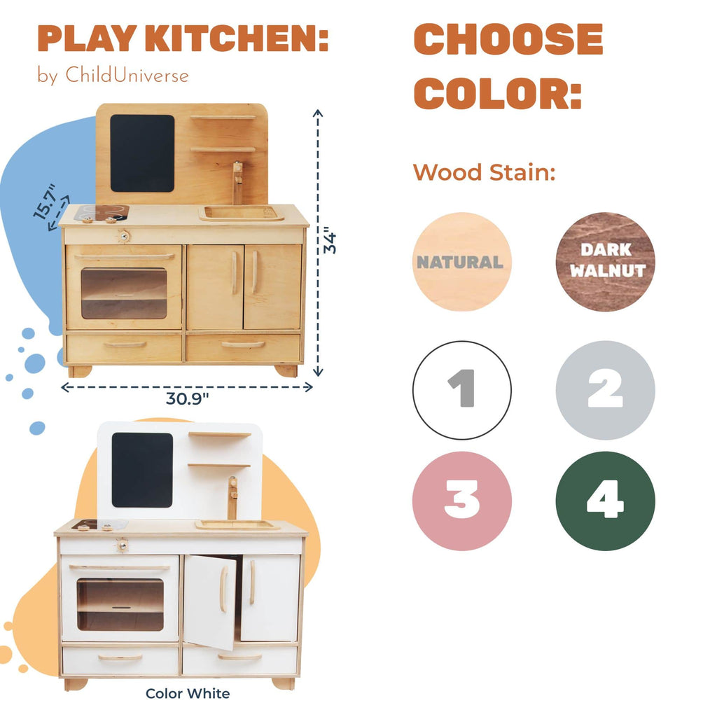 Wooden Play Kitchen - SJB-DIAMOND ELITES