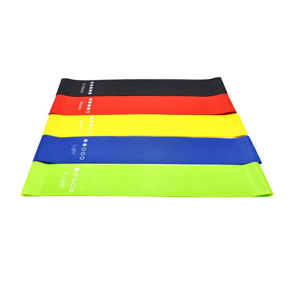 Flex And Stretch Set Of 5 Exercise Latex Bands - SJB-DIAMOND ELITES
