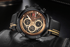 Men's  Sports Waterproof Watch With Chronometers And Leather Belt Multifunction Wristwatch Unique Design Perfect Gift - SJB-DIAMOND ELITES