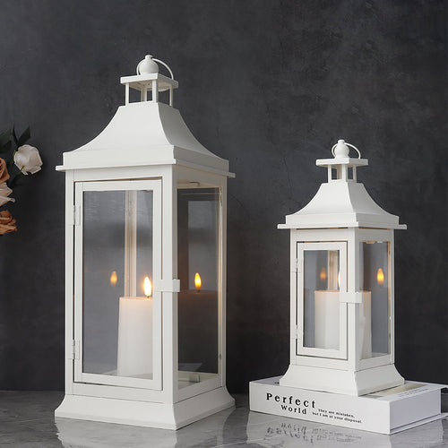 19.5''&13''Tall Set of 2 Outdoor Candle Lanterns Lootquake LLC