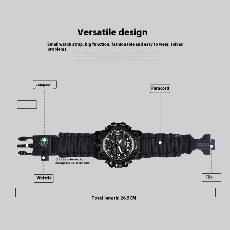 Military Survival  Men Watch With Compass/whistle /scraper/Waterproof 30M Outdoor Men Sports G Style -Shock Watch Relogio Masculino - SJB-DIAMOND ELITES