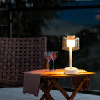 JHY DESIGN Industrial Rechargeable Table Lamp (White, Type-C)