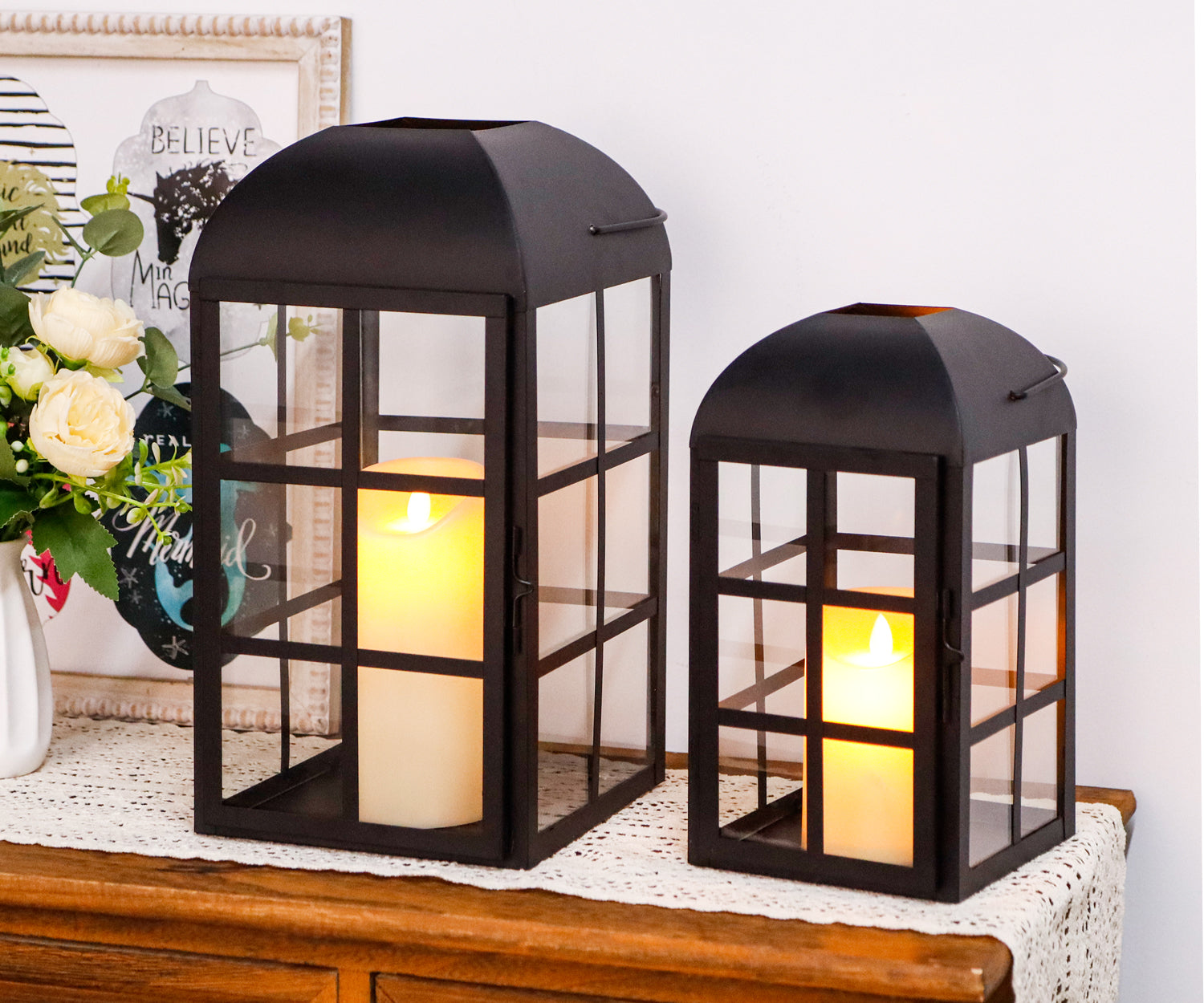 JHY Design 2-Piece Minimalist Candle Lamp Lootquake LLC