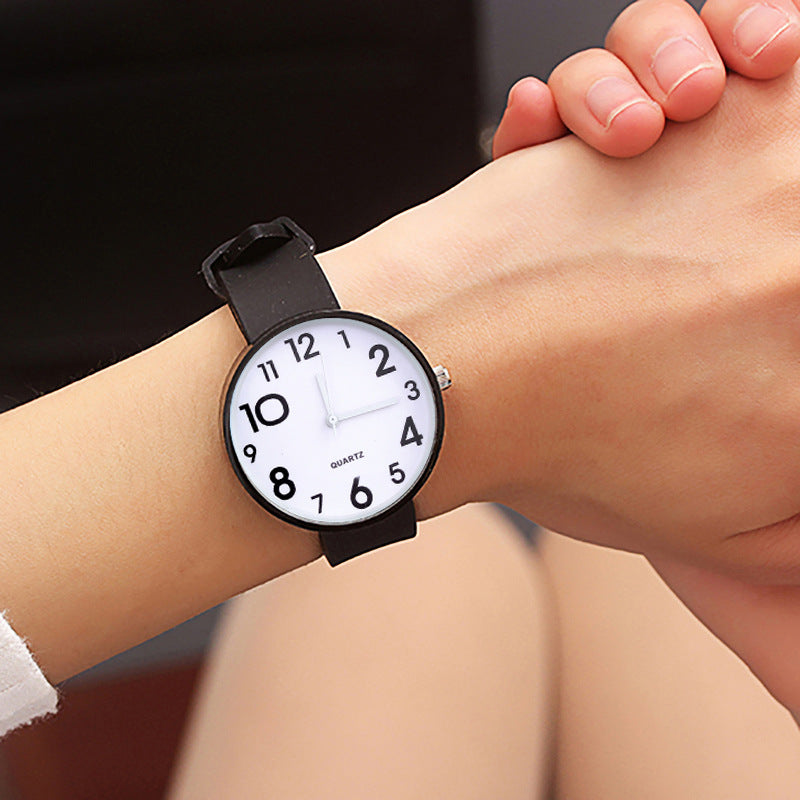 Small Dial Casual Fashion Watch Thin Strap Female Student Silicone Strap Temperament Ladies Watch Fresh Children Clock Casual Quartz Wristwatch With Bezel Case Silicone Band Watch For Women Girls Stevvex