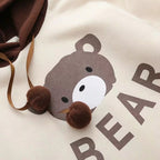 Woman Bear Cap Hoodies Sweatshirt Top Women Long Sleeve Ribbon Hair Ball Cute Sweatshirt Hooded Jumper Pullover Hoodie Hooded Sweatshirt Stevvex