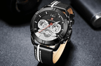 Waterproof  Quartz  Man Leather Sport Wrist Watch  Luxury Unique Design Perfect Gift - SJB-DIAMOND ELITES