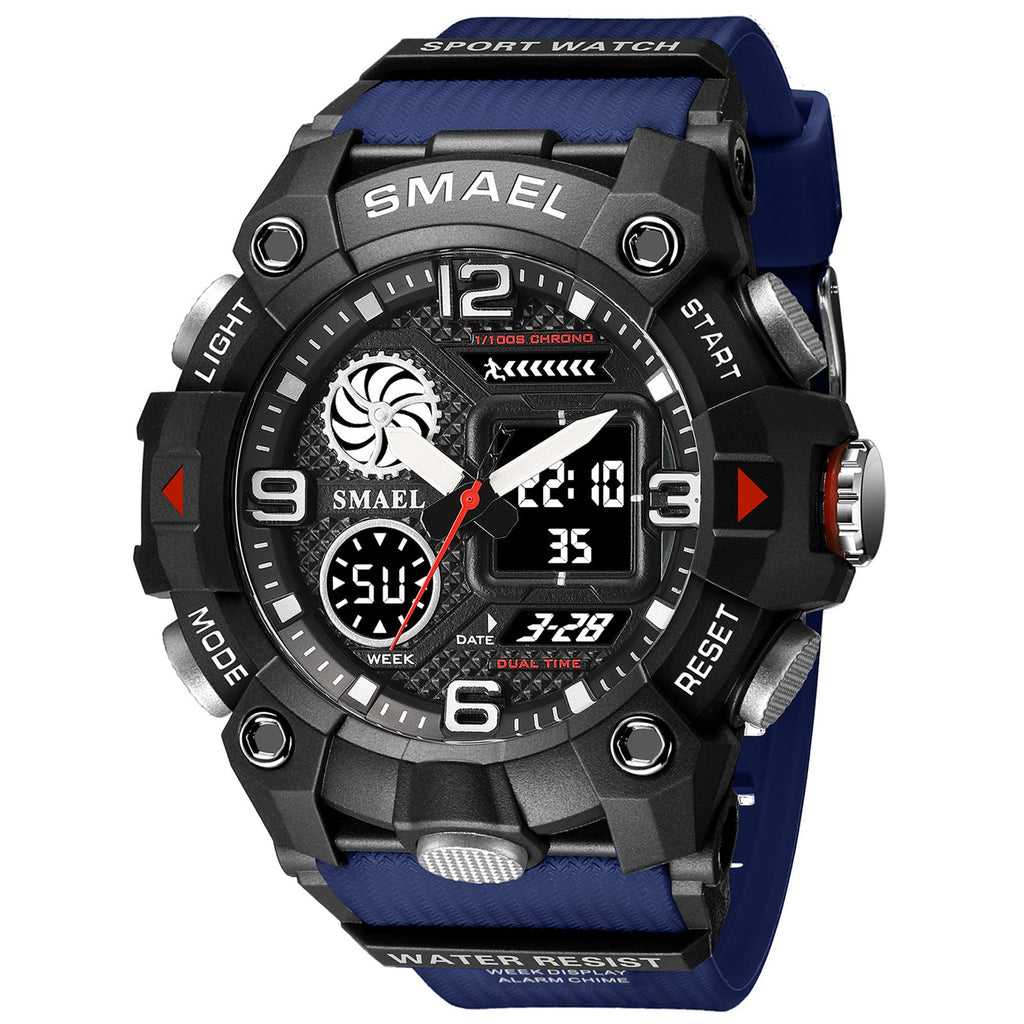 Sport Watch For Men WIth  Dual Time Waterproof 50M Miliatry Watches Chronograph Alarm Army Wristwatch - SJB-DIAMOND ELITES