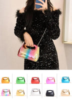 Acrylic bag square box clutch bag metal dinner bag Crossbody even bag party decoration evening bag evening purse clutch purse - SJB-DIAMOND ELITES
