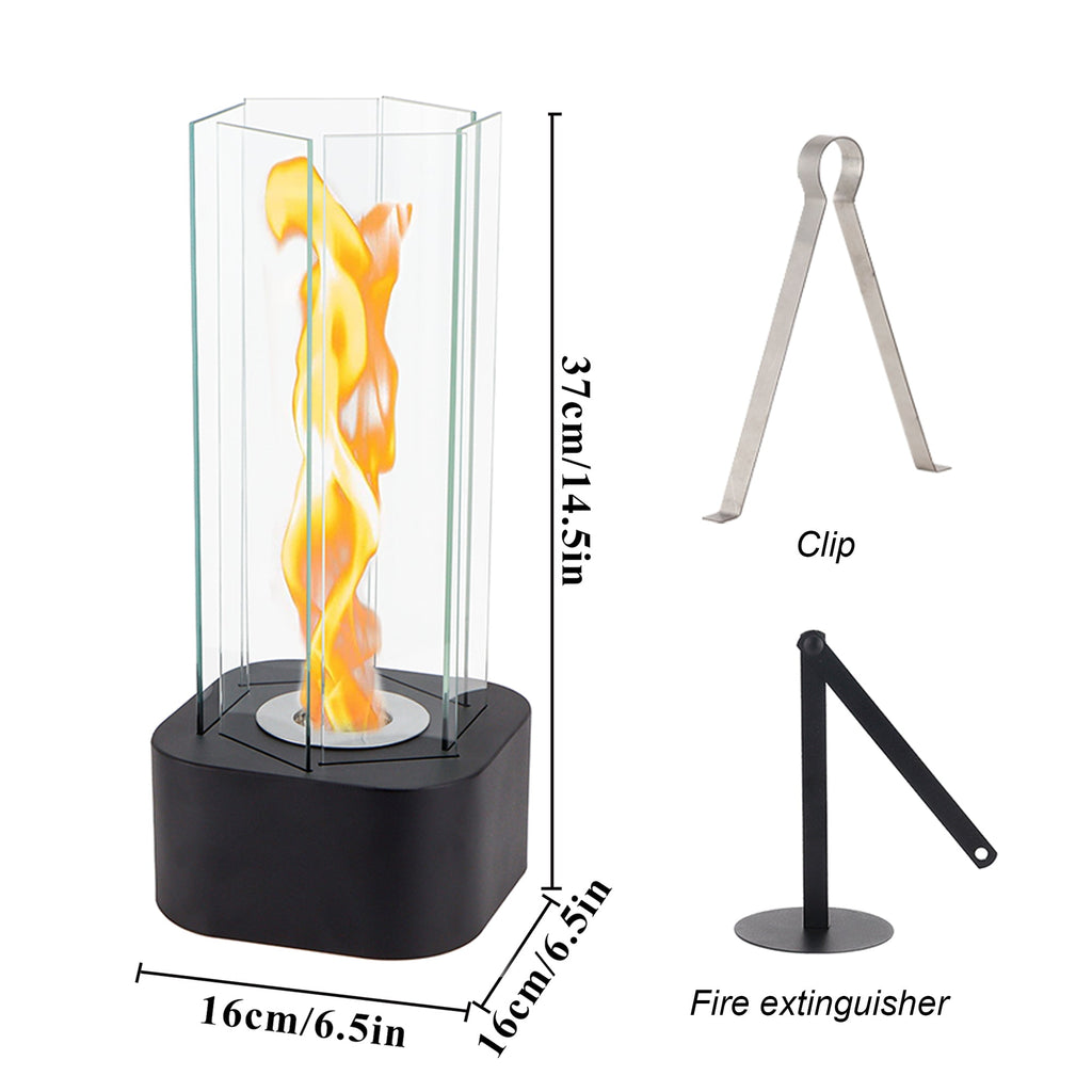 Hexagonal Ethanol-Fueled Alcohol Fireplace for Home Decor Lootquake LLC