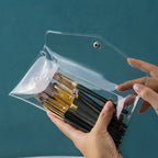 Portable Transparent Cosmetic Brush Storage Bag Pi-Mart