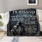 1pc Flannel Blanket To Husband As A Gift, Warm And Cozy Soft Flannel Blanket, Suitable For Bed, Bedroom, Study, Travel, Camping