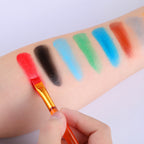 Fit Colors 12 Colors Face Paint Water Soluble Human Body Paints Halloween Masquerade Makeup Palette Brush Pi-Mart
