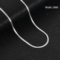 Flat Gold Color Stainless Steel Necklace Pi-Mart