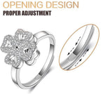 Rotating Four-Leaf Ring - SJB-DIAMOND ELITES