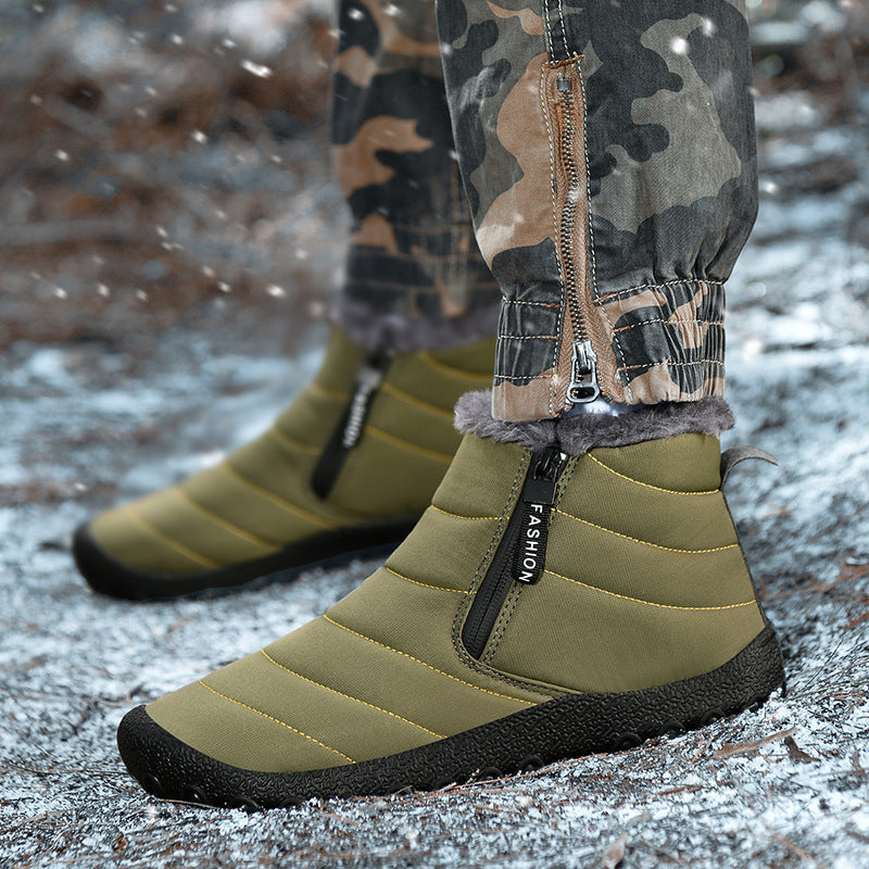 Men's Shoes Fleece-lined Thickened Non-slip Northeast Snow Boots Pi-Mart