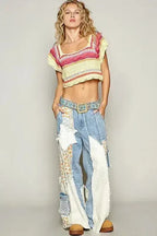 Ethnic Square Neck Cropped Knit Top – Femstylo - SJB-DIAMOND ELITES