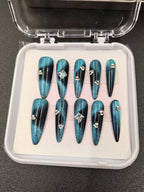 1051- Handmade press on nails fake nails removable