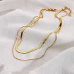 Herringbone Snake Necklace - SJB-DIAMOND ELITES