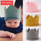 Crown Baby Hat Photography Props Knit Newborn Baby Girl Boy Hat Turban Infant Toddler Beanie Cap For Kids