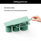 Silicone Ice Tray Ice Cube Mold Large Capacity Easily Removable Mold Kitchen Gadget Pi-Mart