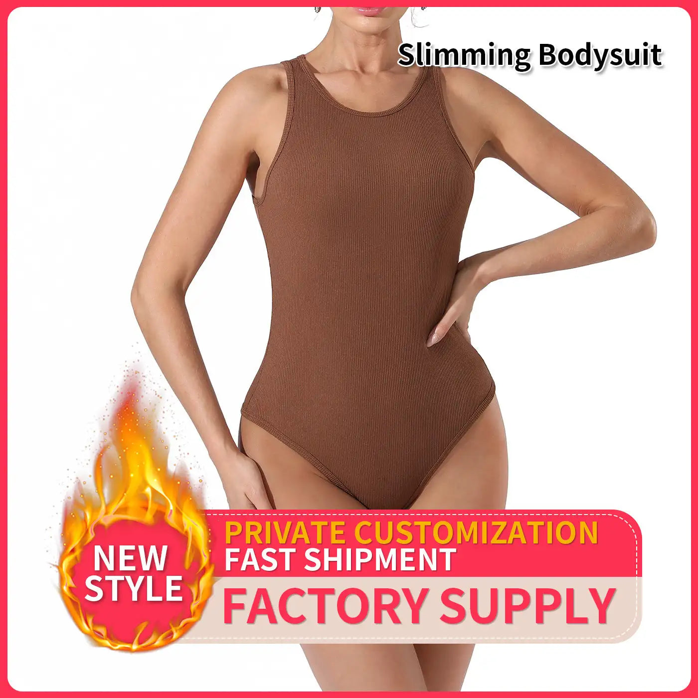 Women's Fashion Simple Solid Color Bodysuit - SJB-DIAMOND ELITES