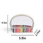Travel makeup bag,Makeup bag organizers,Makeup bags small, woven cosmetics storage bag, portable waterproof cosmetic bag, small straw travel storage bag - SJB-DIAMOND ELITES