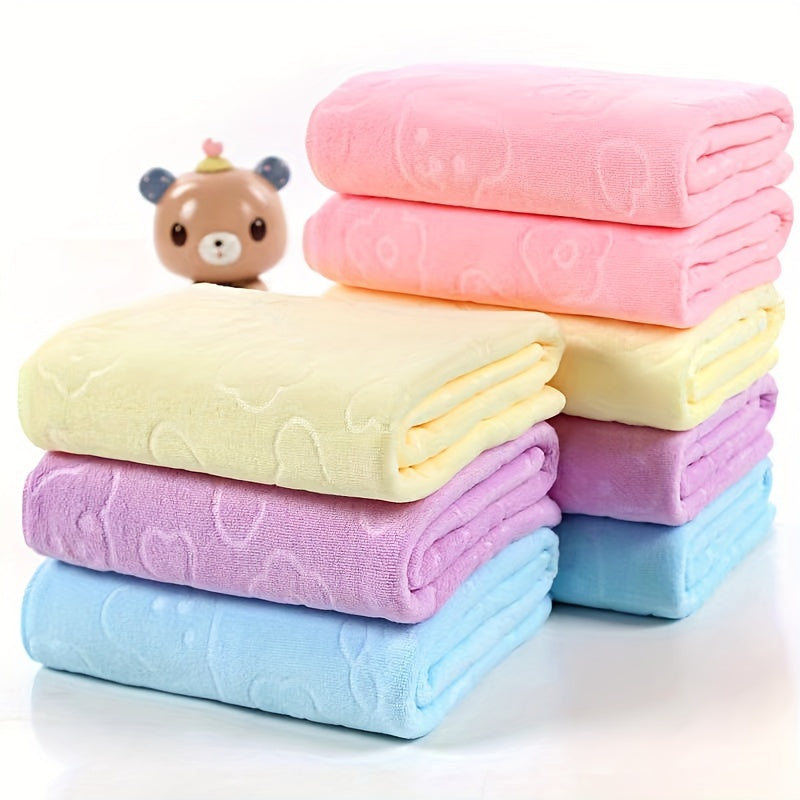 Ultra-Soft Plush Polyester Pet Bath Towel and Blanket - Highly Absorbent Quick-Dry Dog Bath Towel for Grooming, Drying, Sleeping - Durable Pet Towels for Dogs and Cats - 27.56" x 55.12" Lootquake LLC
