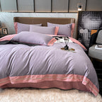 Pure Cotton Quilt Cover Linen Bed Sheet Autumn And Winter Set Pi-Mart