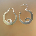 Simple Geometric Gypsy Curved Metal Ear Ring Pi-Mart