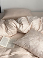 Long Velvet Jacquard Four Piece Pure Cotton Duvet Cover Pi-Mart