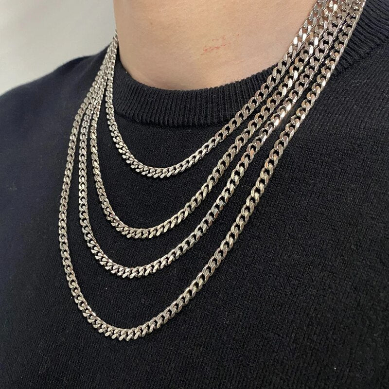 Daily Wearing Cuban Link Chain Choker Pi-Mart