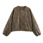 Suede Embroidered Pilot Jacket Women Pi-Mart