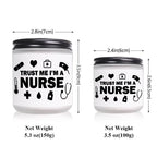 1pc Lavender Scented Candle 5.3oz - "Trust Me, I'm a Nurse" Design with Medical Symbols | Heartfelt Gift for Nurses, Nurse Appreciation, Graduation, Birthdays, Christmas | Soy Wax, Glass Container Lootquake LLC