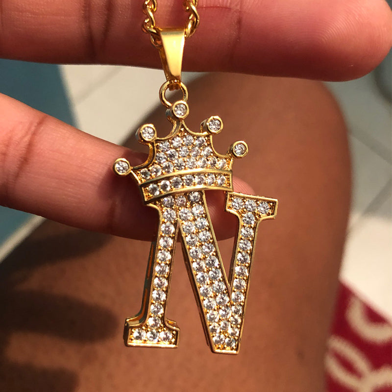 Zircon Alphabet Necklace - SJB-DIAMOND ELITES