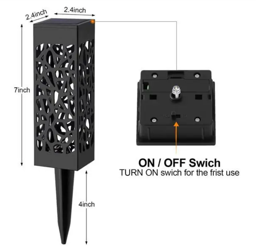 Solar Powered Waterproof Vintage Garden Light Pi-Mart