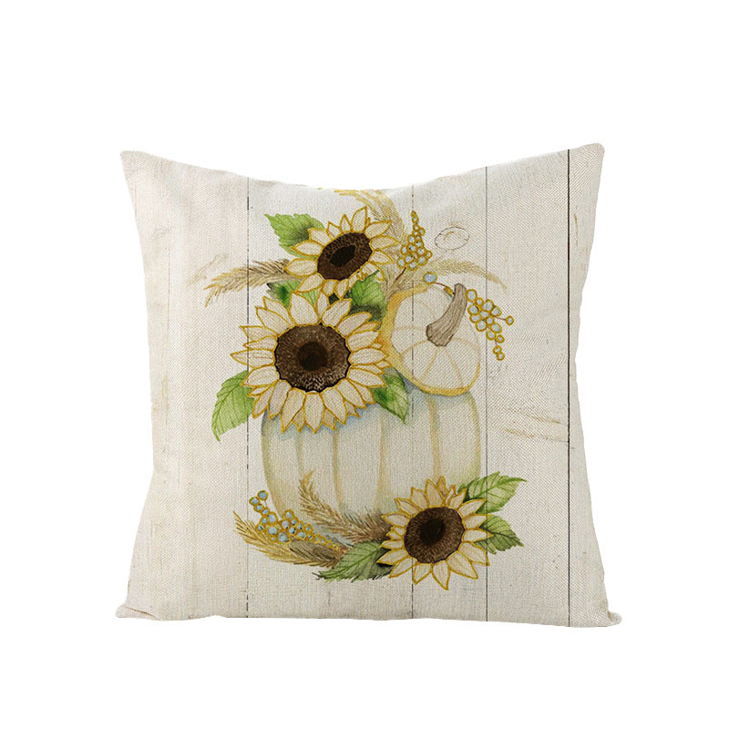 Linen Cushion  Office Sofa Cushion Cover Pi-Mart