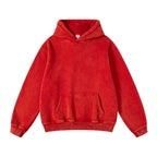 Women's Loose Retro Fleece Hooded Sweatshirt Pi-Mart