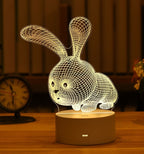 3D Table Night Lamp - SJB-DIAMOND ELITES