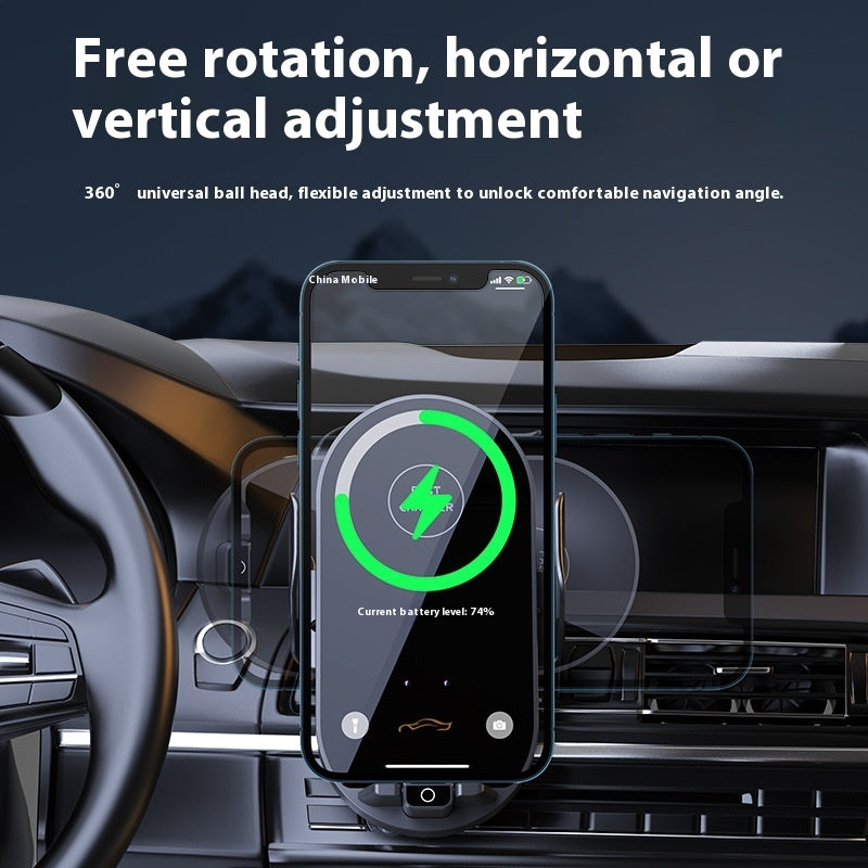 Car Phone Holder 66W Fast Charging Wireless Charger Pi-Mart